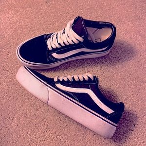 Old Skool Stackform Vans Suede Black & White